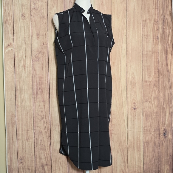 Prologue Dresses & Skirts - Prologue Grid Plaid Striped Sleeveless  Dress Size Small